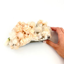 Load image into Gallery viewer, Large Crystals NZ: Apophyllite crystal cluster with stilbite
