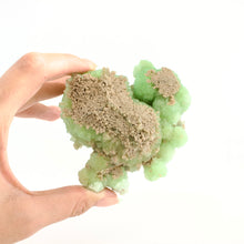Load image into Gallery viewer, Crystals NZ: Green aragonite crystal cluster
