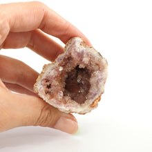 Load image into Gallery viewer, Pink amethyst crystal geode half | ASH&amp;STONE Crystals NZ
