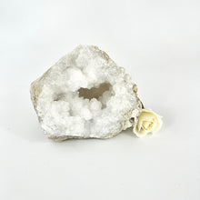 Load image into Gallery viewer, Large Crystals NZ: Large clear quartz crystal geode half 
