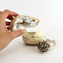 Load image into Gallery viewer, Crystal Packs NZ: Bespoke crystal cleansing pack with NZ artisan ceramic bowl
