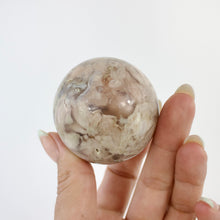 Load image into Gallery viewer, Crystals NZ: Flower agate polished crystal sphere
