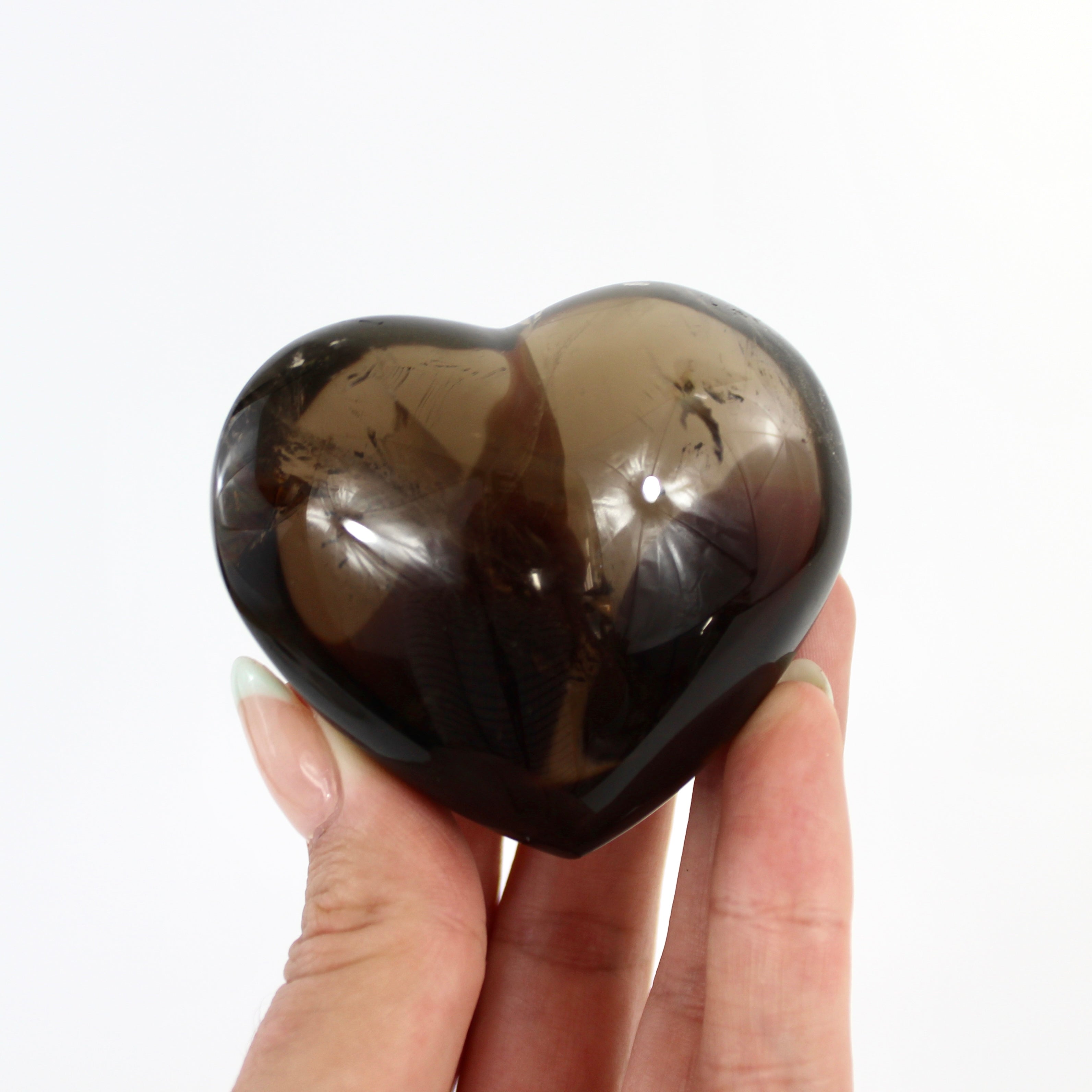 Crystals NZ: Smoky quartz crystal heart
