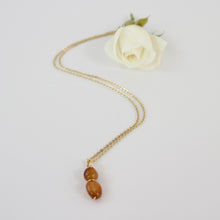 Load image into Gallery viewer, Crystal Jewellery NZ: Bespoke carnelian crystal necklace 18&quot; chain
