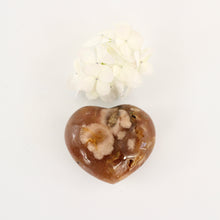 Load image into Gallery viewer, Crystals NZ: Flower agate crystal polished heart
