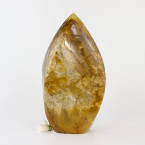 Large Crystals NZ: Large golden healer crystal flame 6.55kg