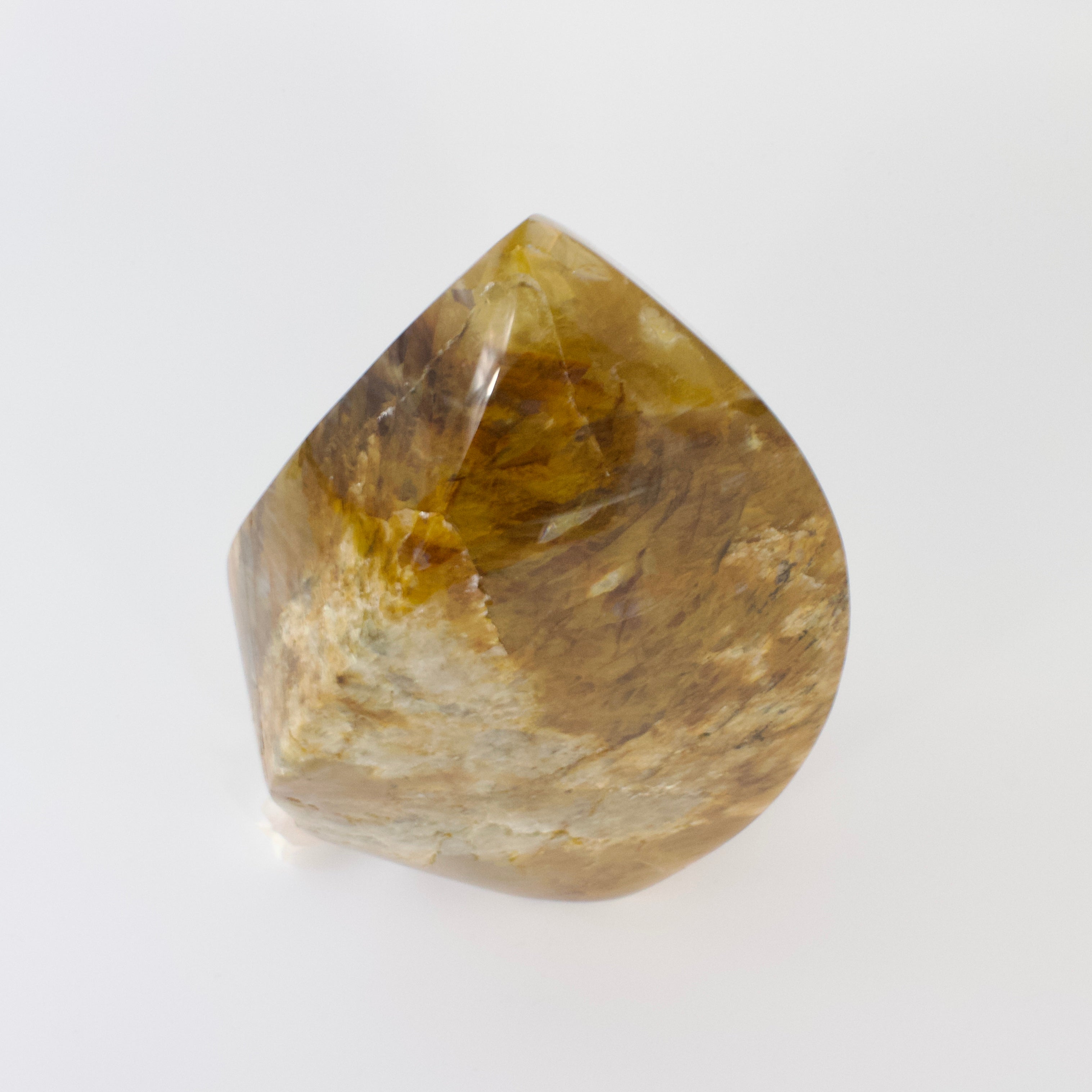 Large Crystals NZ: Large golden healer crystal flame 6.55kg