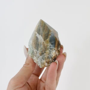 Crystals NZ: Blue onyx crystal point