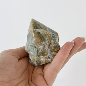 Crystals NZ: Blue onyx crystal point