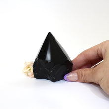 Load image into Gallery viewer, Crystals NZ: Black obsidian crystal point
