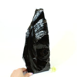 Large crystals NZ: Large black obsidian crystal tower