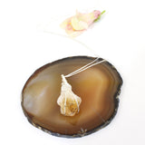 Crystal Jewellery NZ: Heat-treated citrine crystal necklace 20" chain