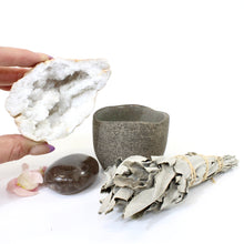 Load image into Gallery viewer, Crystal Packs NZ: Bespoke energy clearing pack with NZ made ceramic bowl

