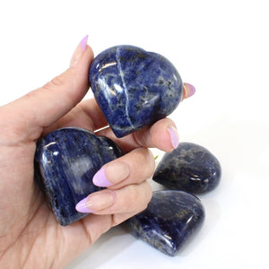 Sodalite crystal heart | ASH&STONE Crystals Shop Auckland NZ