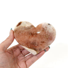 Load image into Gallery viewer, Pink amethyst crystal heart on stand | ASH&amp;STONE Crystals NZ
