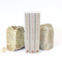 Load image into Gallery viewer, Raw Himalayan aquamarine crystal bookends | ASH&amp;STONE Crystals NZ
