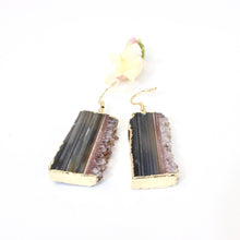 Load image into Gallery viewer, Amethyst crystal earrings | ASH&amp;STONE Crystal Jewellery NZ
