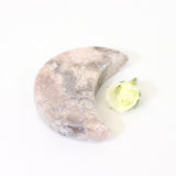 Pink amethyst crystal moon | ASH&STONE Crystals NZ