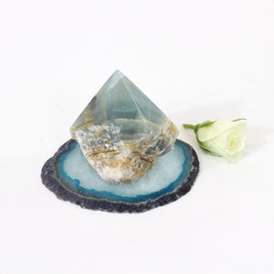 Blue balance crystal point | ASH&STONE Crystal Packs NZ