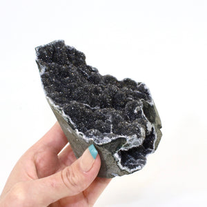 Black amethyst crystal cluster | ASH&STONE Crystals NZ