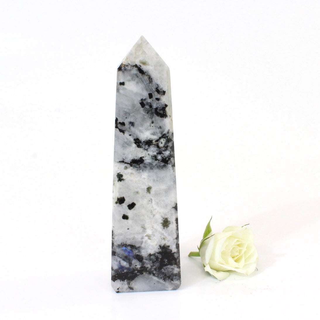 Rainbow moonstone crystal tower | ASH&STONE Crystals NZ