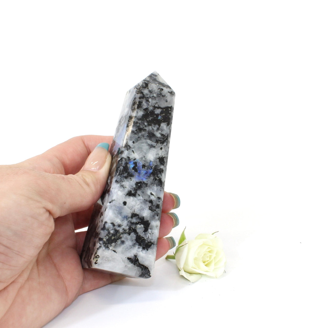 Rainbow moonstone crystal tower | ASH&STONE Crystals NZ
