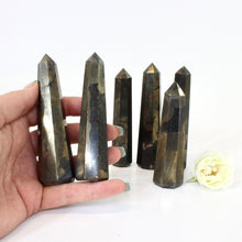 Load image into Gallery viewer, Pyrite crystal point | ASH&amp;STONE Crystals NZ
