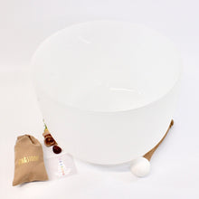 Load image into Gallery viewer, Sacral chakra 12&quot; quartz crystal singing bowl | Perfect Pitch | ASH&amp;STONE Crystal Shop NZ
