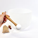 Sacral chakra 12" quartz crystal singing bowl | Perfect Pitch | ASH&STONE Crystal Shop NZ