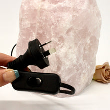 Load image into Gallery viewer, Large rose quartz crystal lamp 6kg | ASH&amp;STONE Crystal Lamps NZ
