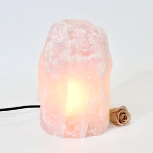 Large rose quartz crystal lamp 6kg | ASH&STONE Crystal Lamps NZ