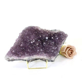 Amethyst crystal cluster on stand | ASH&STONE Crystals NZ