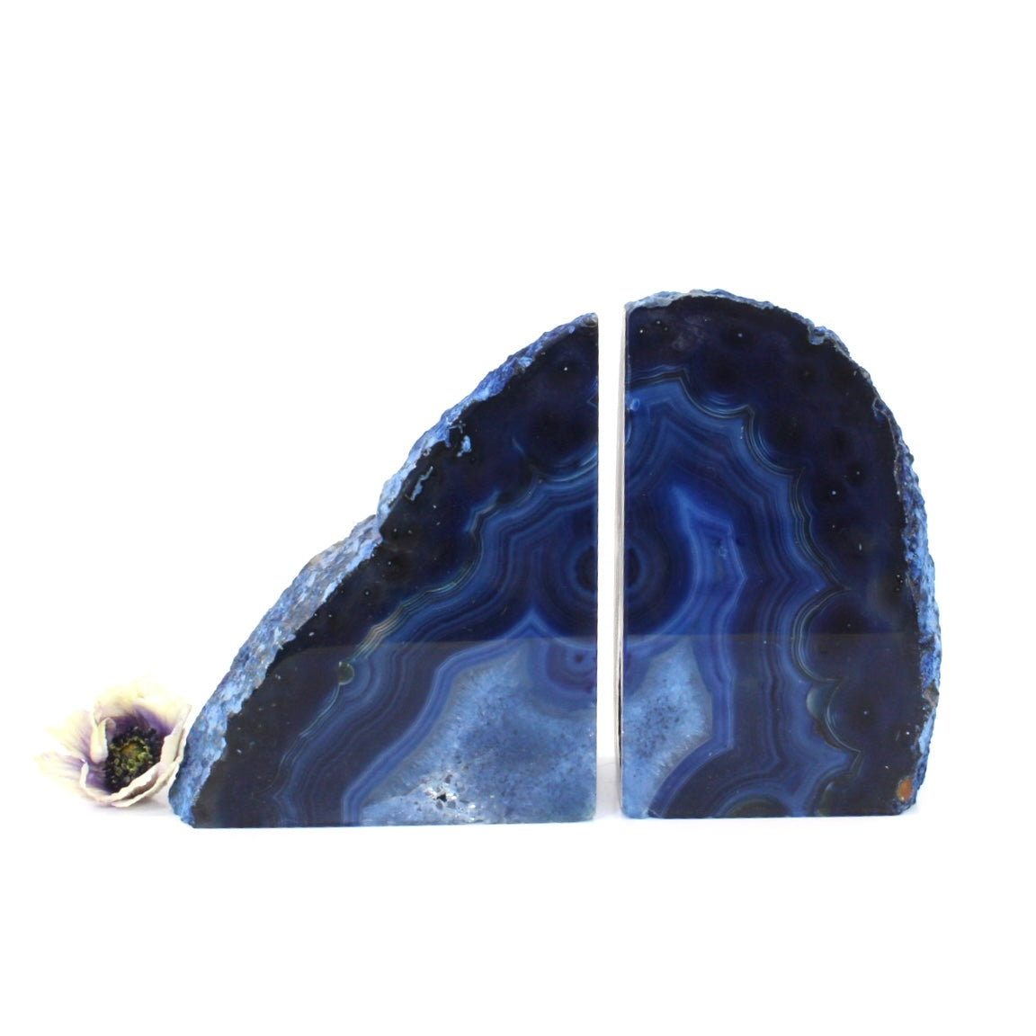 Large agate crystal bookends | ASH&STONE Crystal Shop Auckland NZ