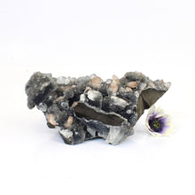 Load image into Gallery viewer, Large apophyllite on blue chalcedony crystal cluster | ASH&amp;STONE Crystals Shop Auckland NZ
