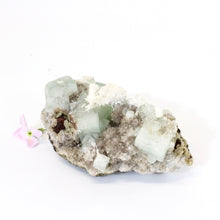 Load image into Gallery viewer, Green apophyllite crystal with stilbite | ASH&amp;STONE Crystals Shop Auckland NZ
