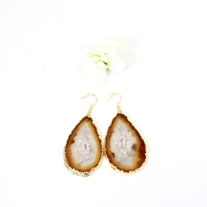 Agate crystal earrings | ASH&STONE Crystal Jewellery Shop NZ