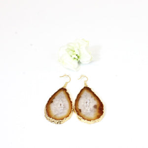 Agate crystal earrings | ASH&STONE Crystal Jewellery Shop NZ