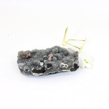 Load image into Gallery viewer, Apophyllite on blue chalcedony crystal cluster with stand | ASH&amp;STONE Crystals Shop Auckland NZ
