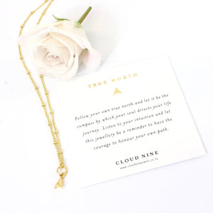 Petite True North necklace gold | ASH&STONE Jewellery NZ