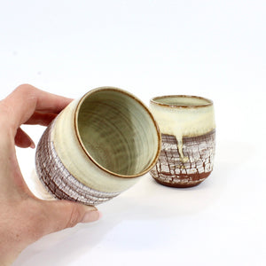 Bespoke NZ artisan handmade ceramic tumblers (set of 2) | ASH&STONE Gifts