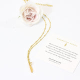 Petite guardian angel necklace gold | ASH&STONE Jewellery NZ