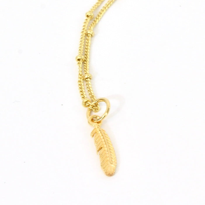 Petite guardian angel necklace gold | ASH&STONE Jewellery NZ