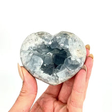 Load and play video in Gallery viewer, Crystals NZ: Celestite crystal heart
