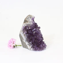 Load image into Gallery viewer, Amethyst crystal with cut base | ASH&amp;STONE Crystals Auckland NZ
