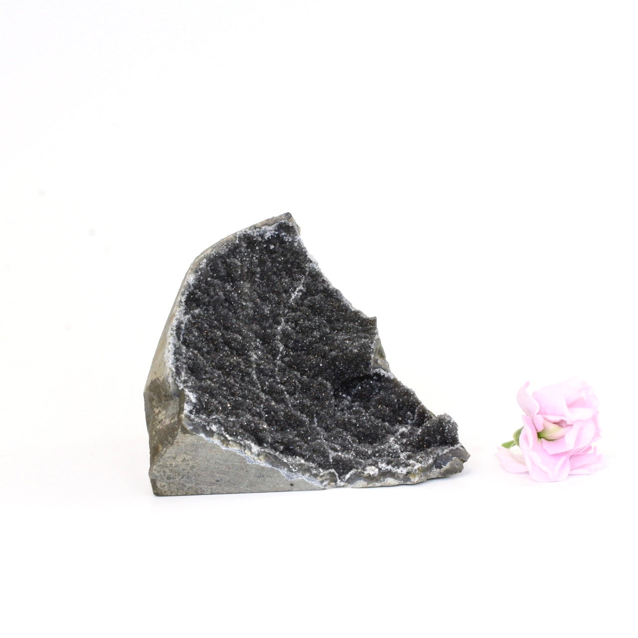 Black amethyst crystal cluster | ASH&STONE Crystals Shop Auckland NZ