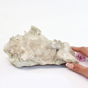 Large clear quartz crystal cluster 2.19kg | ASH&STONE Crystal Shop Auckland NZ