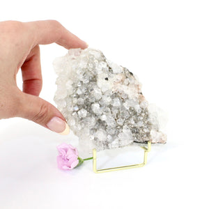 Apophyllite crystal cluster on stand | ASH&STONE Crystals Shop Auckland NZ
