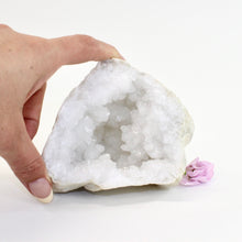 Load image into Gallery viewer, Clear quartz crystal geode half | ASH&amp;STONE Crystals Auckland NZ

