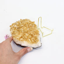 Load image into Gallery viewer, Large citrine crystal cluster on stand | ASH&amp;STONE Large Crystals Shop Auckland NZ
