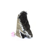 Black amethyst crystal with cut base | ASH&STONE Crystals Shop Auckland NZ